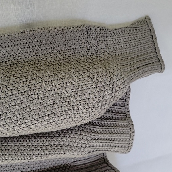 Turtleneck Batwing Sleeve Loose Oversized Chunky Knitted Pullover Sweater Jumper - Picture 5 of 8